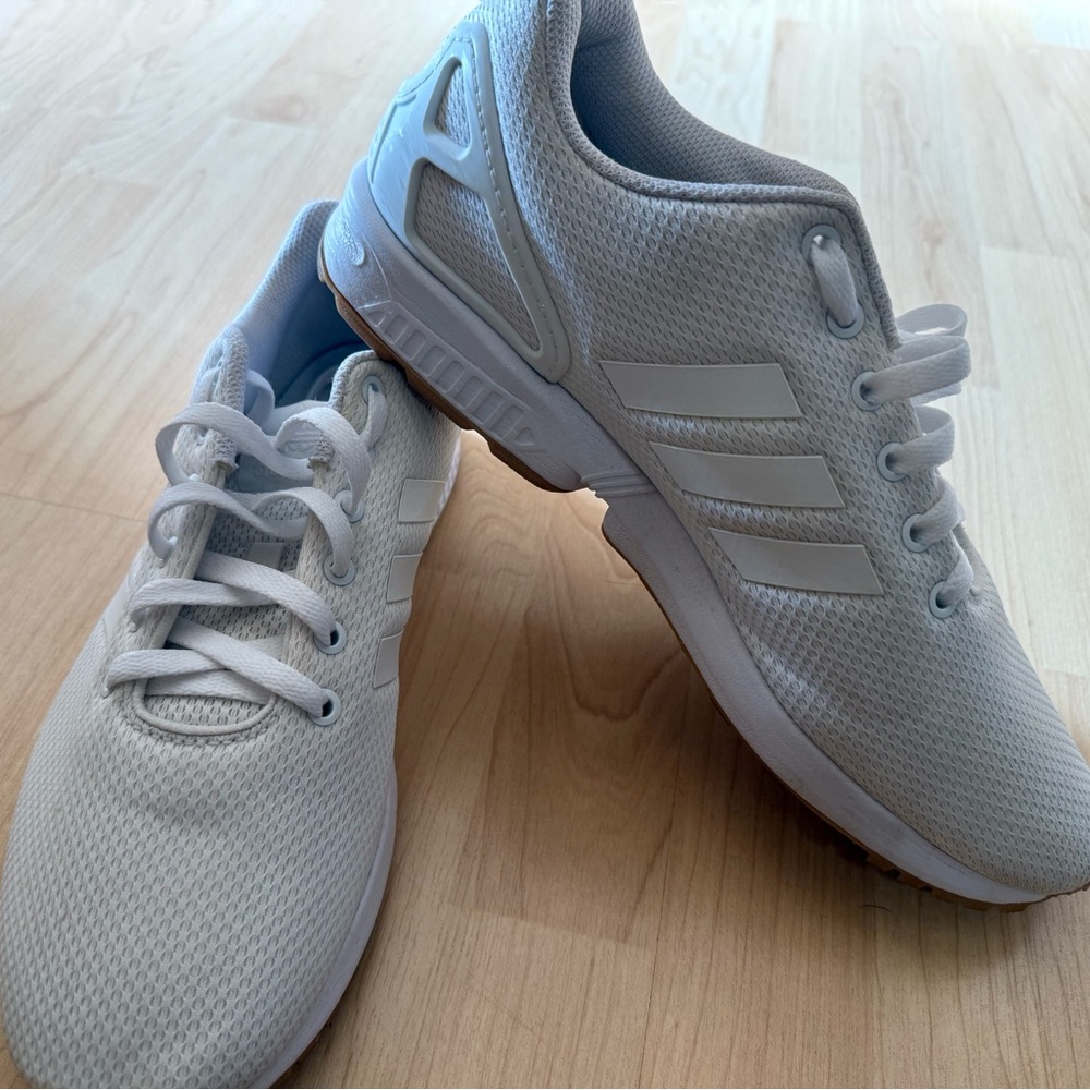 Adidas Men's White Mesh Sneakers